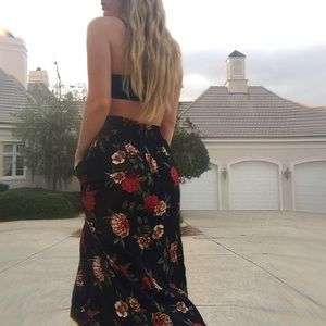 90’s floral Jaclyn Smith skirt